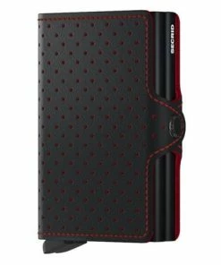 Secrid - Twinwallet Perforated Black Red