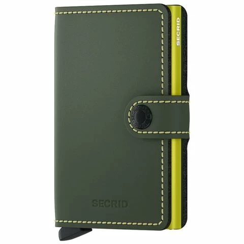 Secrid - Miniwallet Matte Green & Lime 1 Secrid - Miniwallet Matte Green & Lime