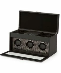 Wolf Designs Wolf - Axis Triple Watch Winder With Storage