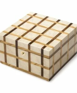 Ercolano - Sofia Wooden Jewellery & Watch Box W/Tray Small