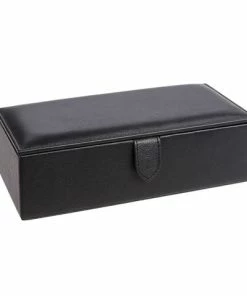 Redd Leather - Natural Milled Watch Box Black