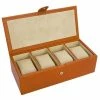 Redd Leather - Natural Milled Watch Box Cognac Tan