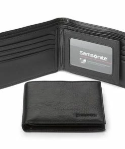 Samsonite - Business Leather Wallet With Card Flap Black
