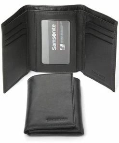 Samsonite - Business Leather Trifold Wallet Black