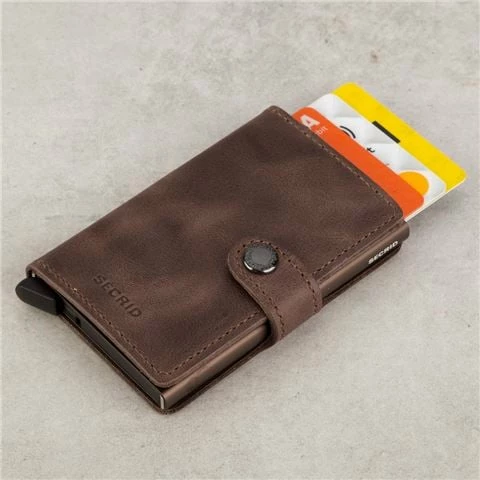 Secrid - Miniwallet Vintage Chocolate 1 Secrid - Miniwallet Vintage Chocolate