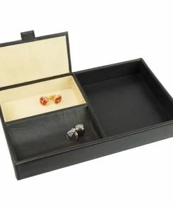 Redd Leather - Open Leather Tray Black