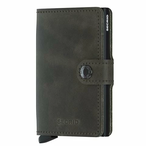 Secrid - Miniwallet Vintage Olive & Black 1 Secrid - Miniwallet Vintage Olive & Black