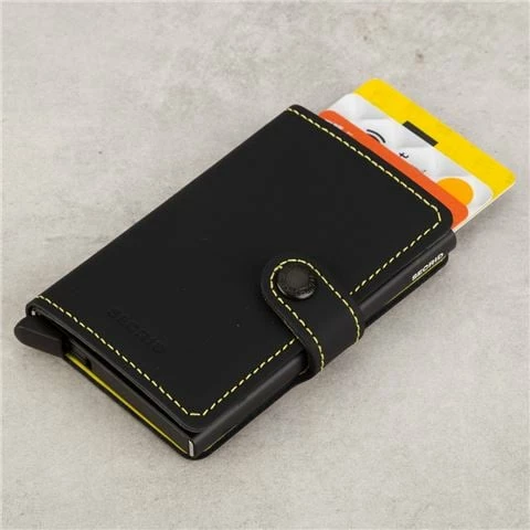 Secrid - Miniwallet Matte Black & Yellow 1 Secrid - Miniwallet Matte Black & Yellow