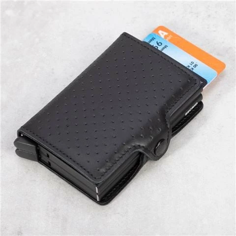 Secrid - Twinwallet Perforated Black 1 Secrid - Twinwallet Perforated Black