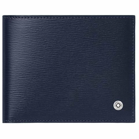 MONTBLANC - 4810 Westside Wallet 6cc Blue 1 MONTBLANC - 4810 Westside Wallet 6cc Blue