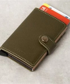 Secrid - Miniwallet Saffiano Olive