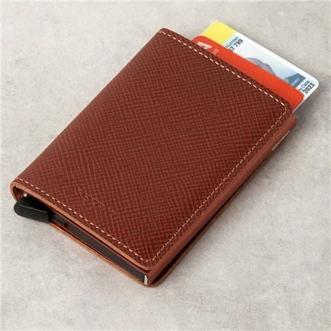 Secrid - Slimwallet Saffiano Caramel 1 Secrid - Slimwallet Saffiano Caramel