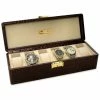 Renzo Romagnoli Renzo - Crocodile Print Watch Box For Six Watches Brown