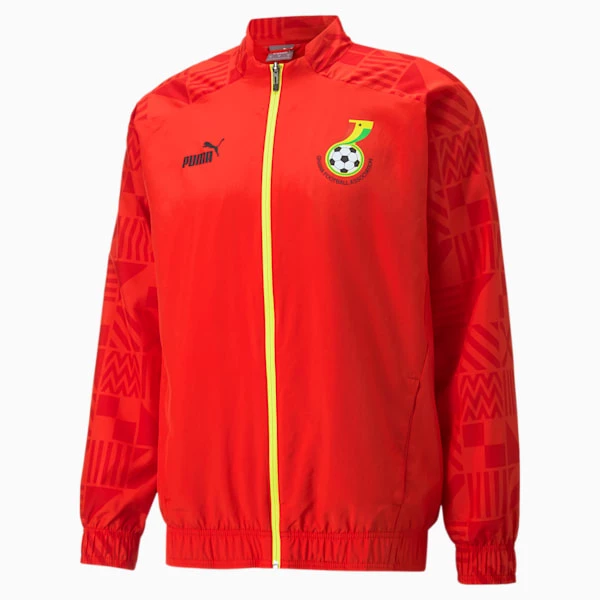 Puma Ghana Soccer Men's Prematch Jacket 6 Puma Ghana Soccer Men's Prematch Jacket - Image 6