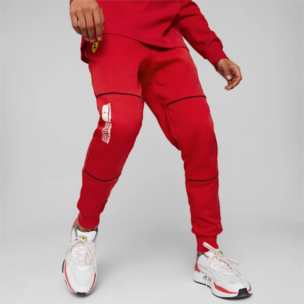 Puma Scuderia Ferrari Race Closed Cuff Men's Motorsport Sweatpants 1 Puma Scuderia Ferrari Race Closed Cuff Men's Motorsport Sweatpants