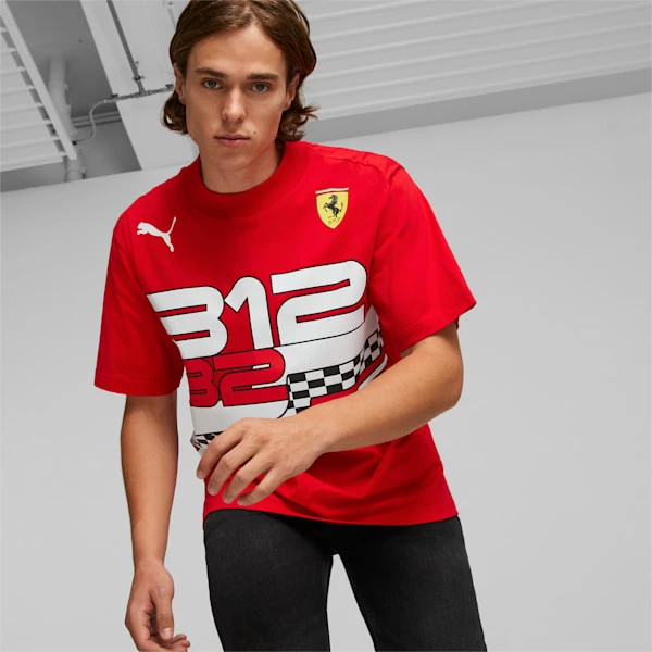 Puma Scuderia Ferrari Race Men's Statement Tee 1 Puma Scuderia Ferrari Race Men's Statement Tee