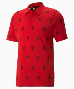 Puma Scuderia Ferrari Race Printed Men's Motorsport Polo Shirt -puma-sale Scuderia Ferrari Race Printed Mens Motorsport Polo Shirt 3