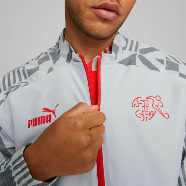 Puma Switzerland Soccer Men's Prematch Jacket 5 Puma Switzerland Soccer Men's Prematch Jacket - Image 5