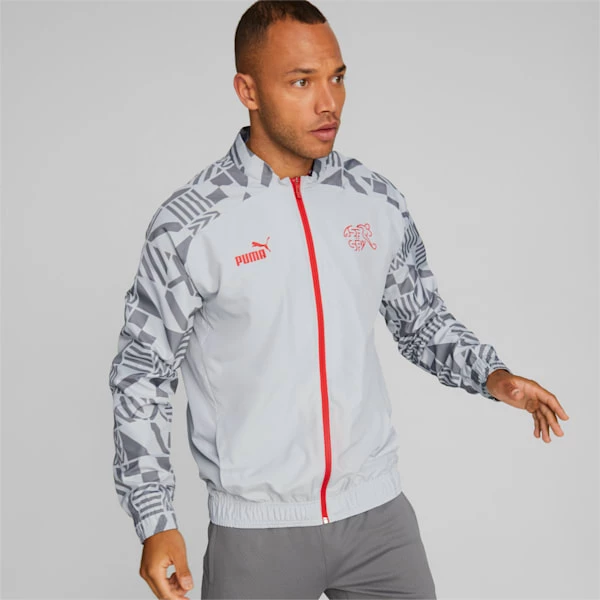 Puma Switzerland Soccer Men's Prematch Jacket 1 Puma Switzerland Soccer Men's Prematch Jacket