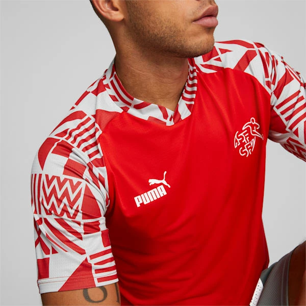 Puma Switzerland Soccer Men's Prematch Jersey 5 Puma Switzerland Soccer Men's Prematch Jersey - Image 5
